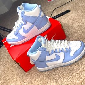 Nike Dunk High Aluminum Blue White